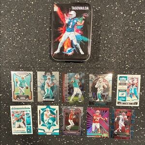 Panini Miami Dolphins Tagovailoa Football Card Tin with Multicolor Cards
